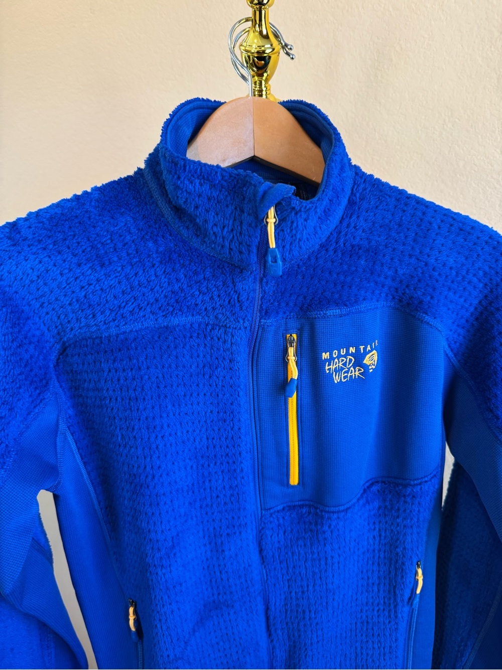 Mountain Hardwear Men’s Monkey Man Grid Fleece Pullover Size S Blue Full Zip - Picture 4 of 14